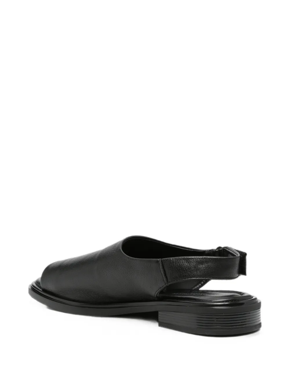 SERGIO MORETTI FIRENZE slingback touch-strap sandals Zwart
