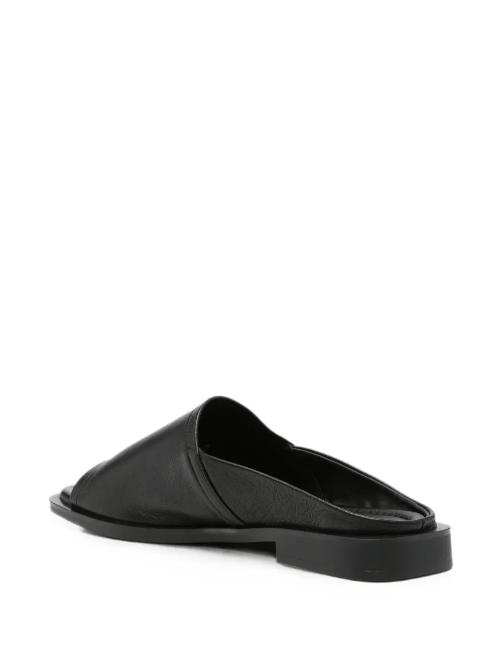 SERGIO MORETTI FIRENZE Leren sandalen Zwart