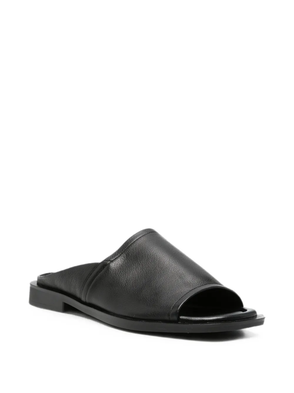 SERGIO MORETTI FIRENZE Leren sandalen Zwart
