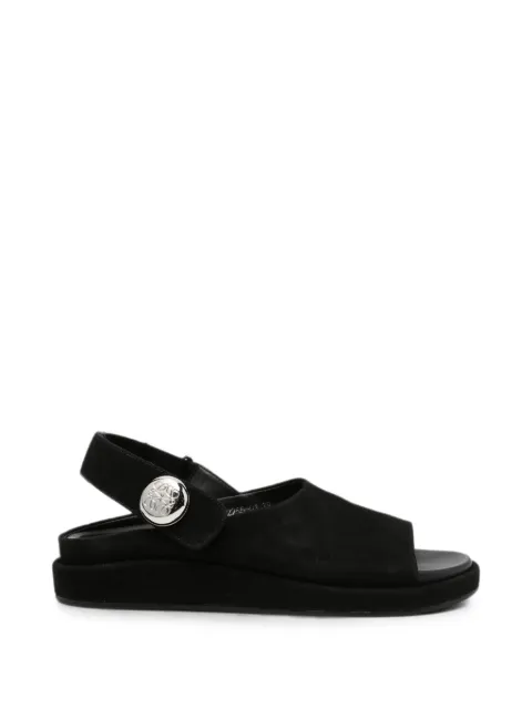 SERGIO MORETTI FIRENZE logo-plaque touch-strap sandals