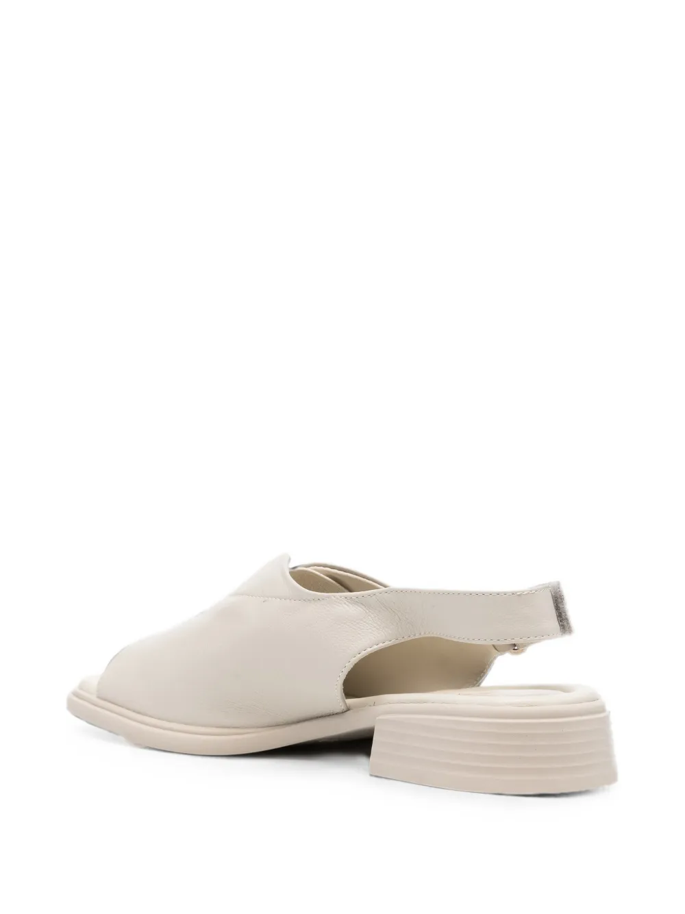 SERGIO MORETTI FIRENZE touch-strap slingback sandals Beige