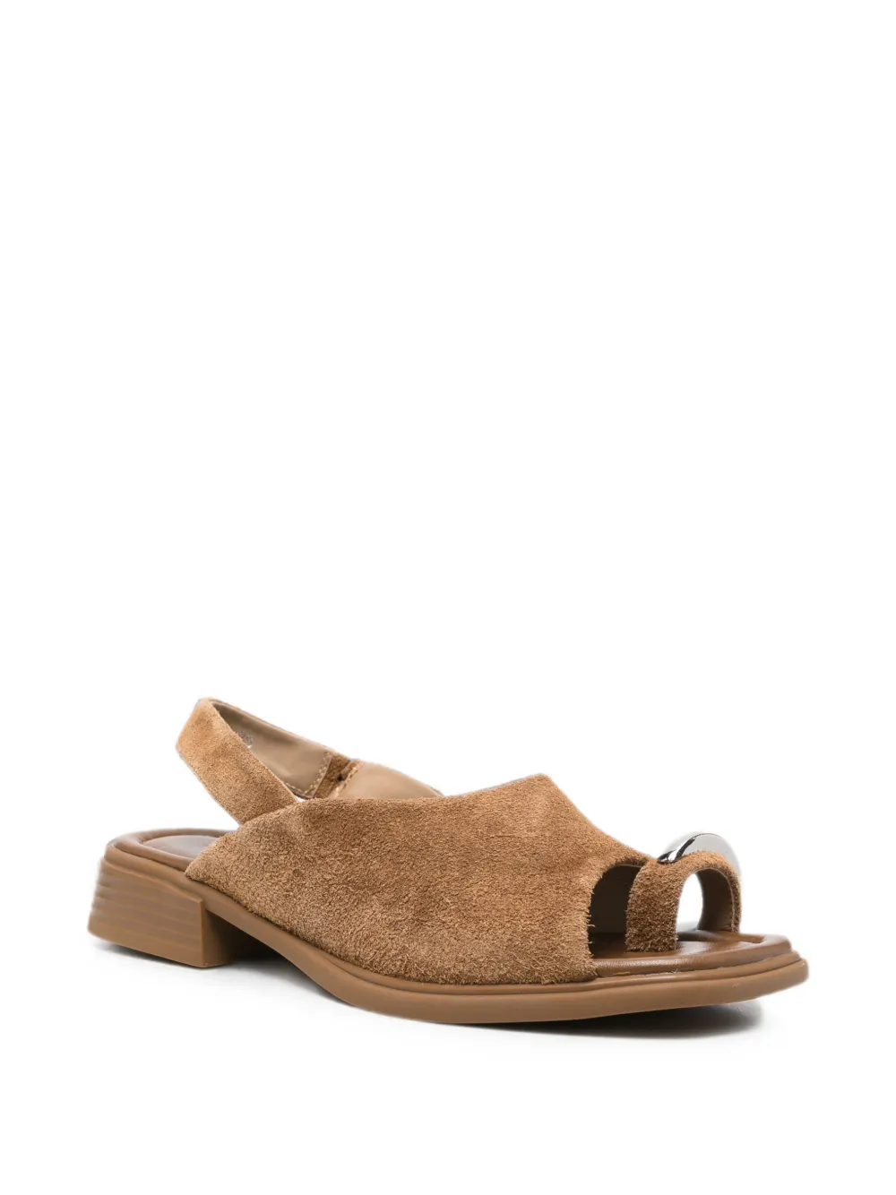 SERGIO MORETTI FIRENZE toe-ring slingback sandals Bruin