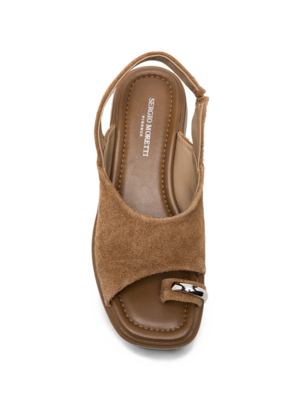 SERGIO MORETTI FIRENZE toe-ring slingback sandals Bruin