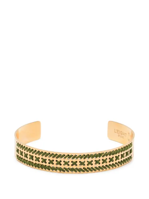 L'EIGHT STUDIO cord and cut-out cuff bracelet