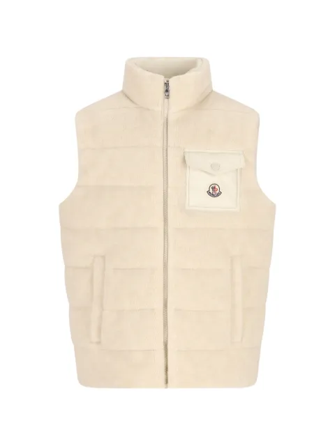 Moncler Enfant quilted shearling-effect gilet
