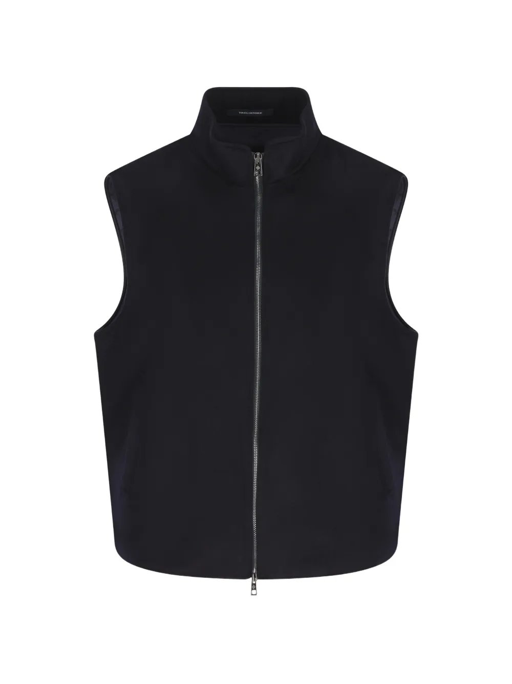 Tagliatore zip-up high-neck gilet - Blau