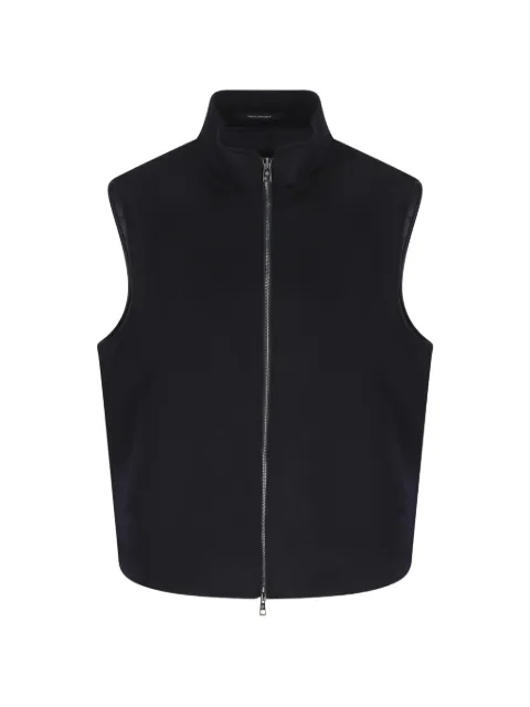 Tagliatore zip-up high-neck gilet