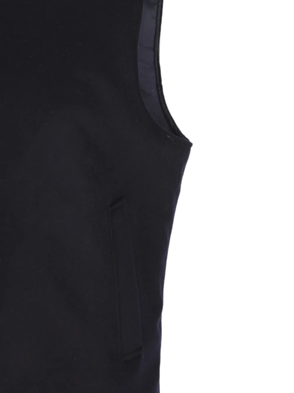 Tagliatore Gilet met hoge hals en rits Blauw