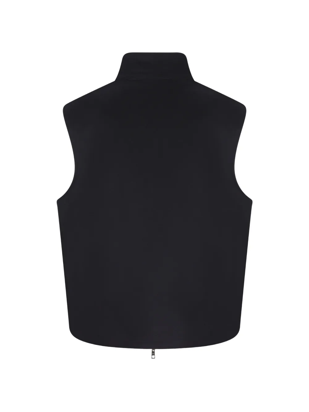 Tagliatore Gilet met hoge hals en rits Blauw