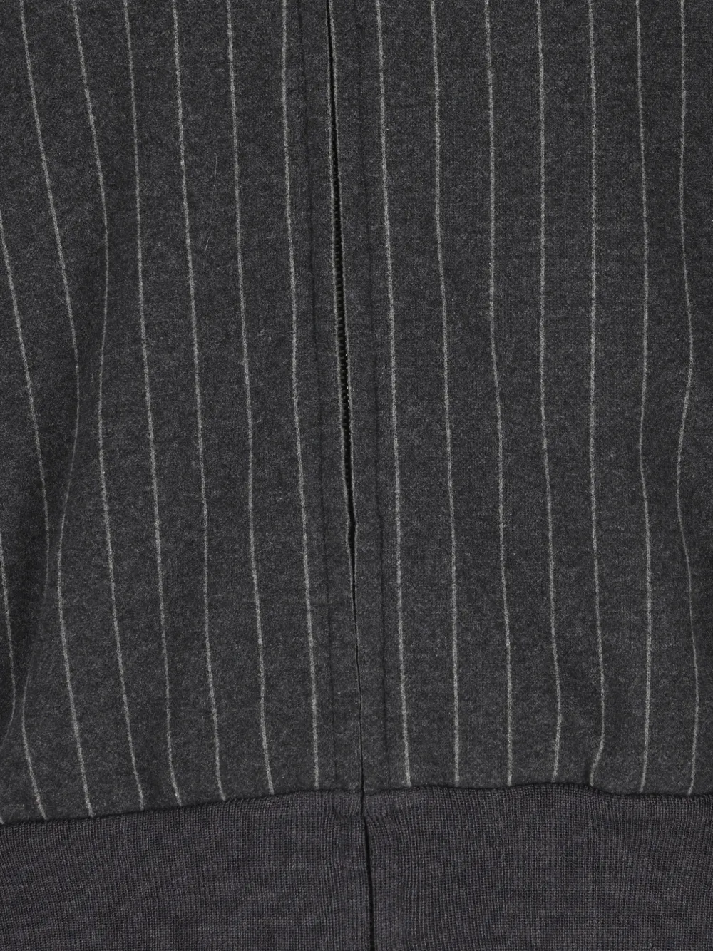 Herno pinstripe-pattern drawstring-hood hoodie Grijs
