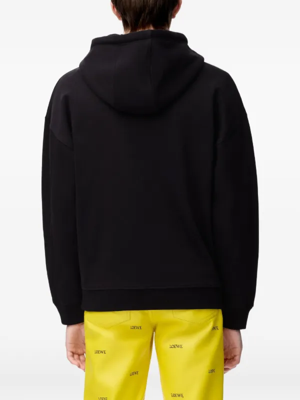 LOEWE アナグラム ジップアップ パーカー | ブラック | FARFETCH JP