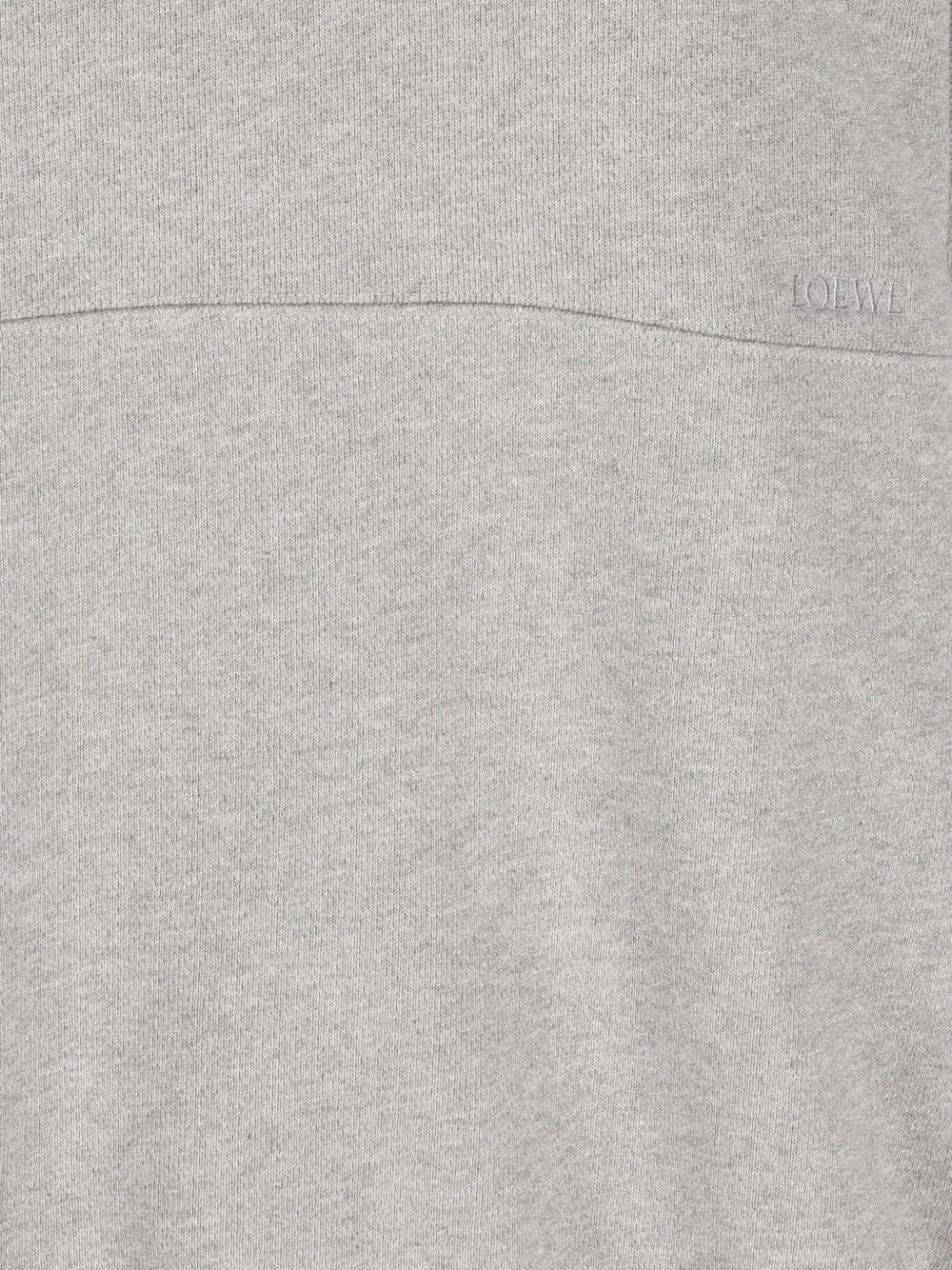 LOEWE Trui met geborduurd logo en trekkoordkraag Grijs