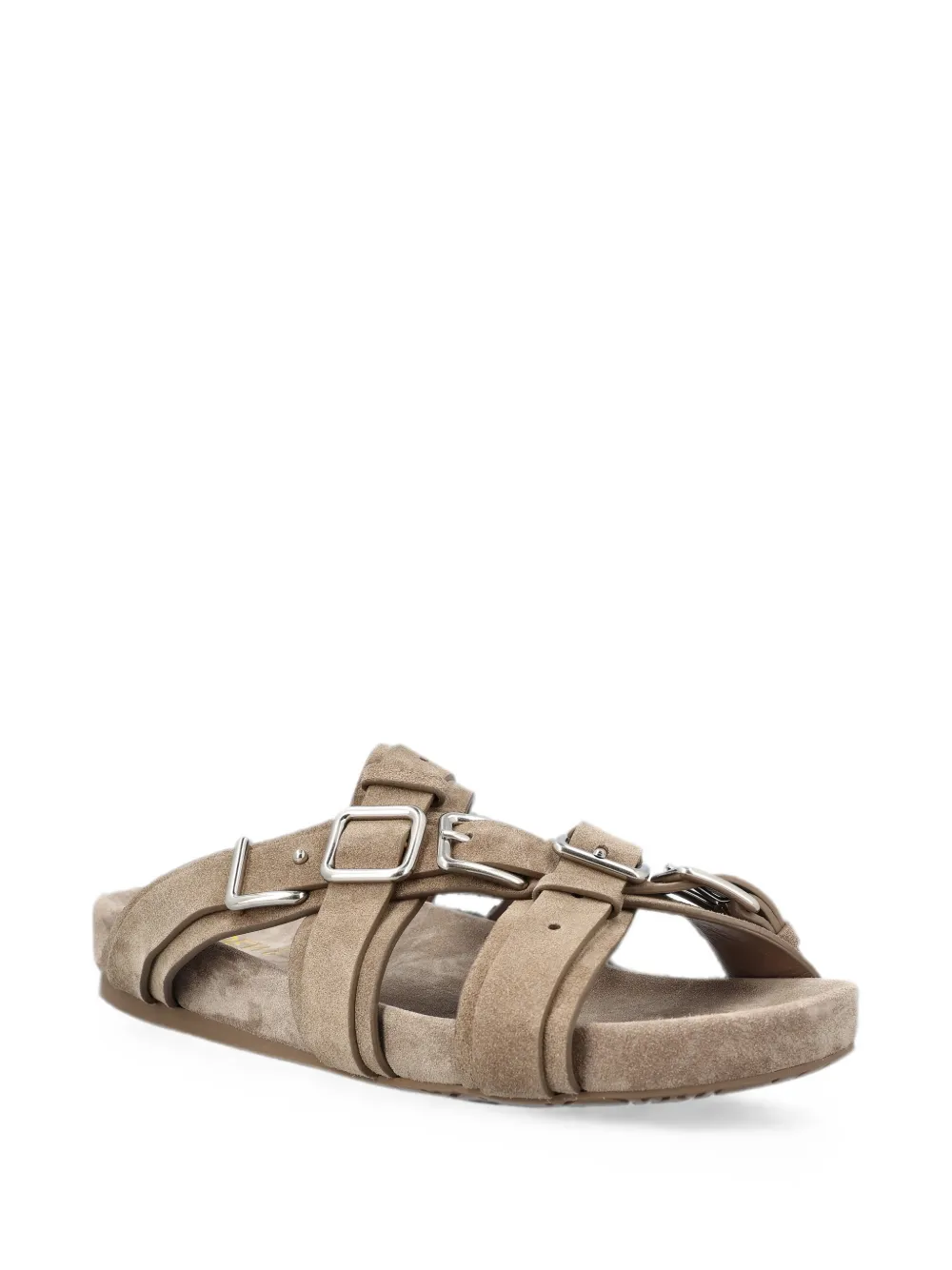 LOEWE buckle-detail Type Fussbett sandals Beige