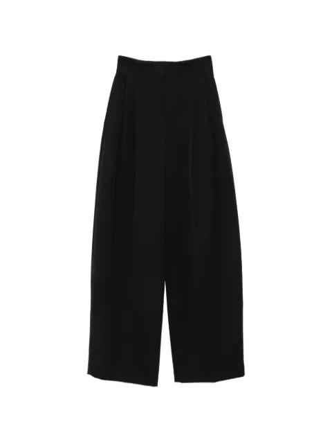 Mugler Pantaloni a gamba ampia con pieghe
