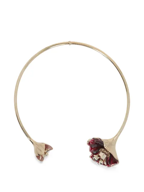 Rabanne collar con detalles esmaltados