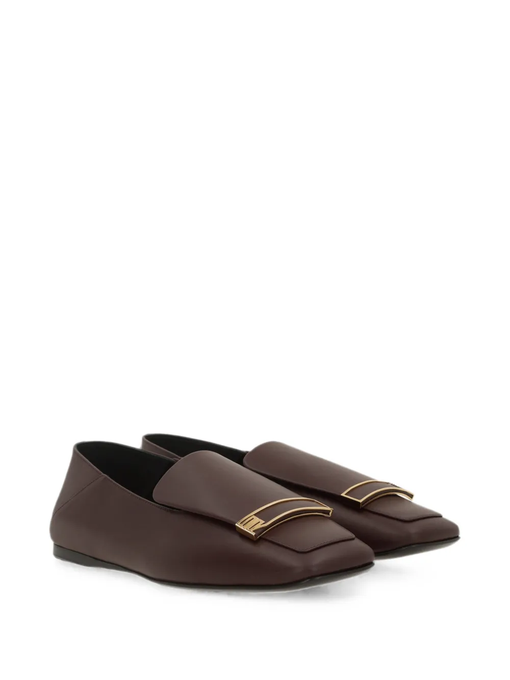 Sergio Rossi Sr Evolv logo-buckle loafers Rood