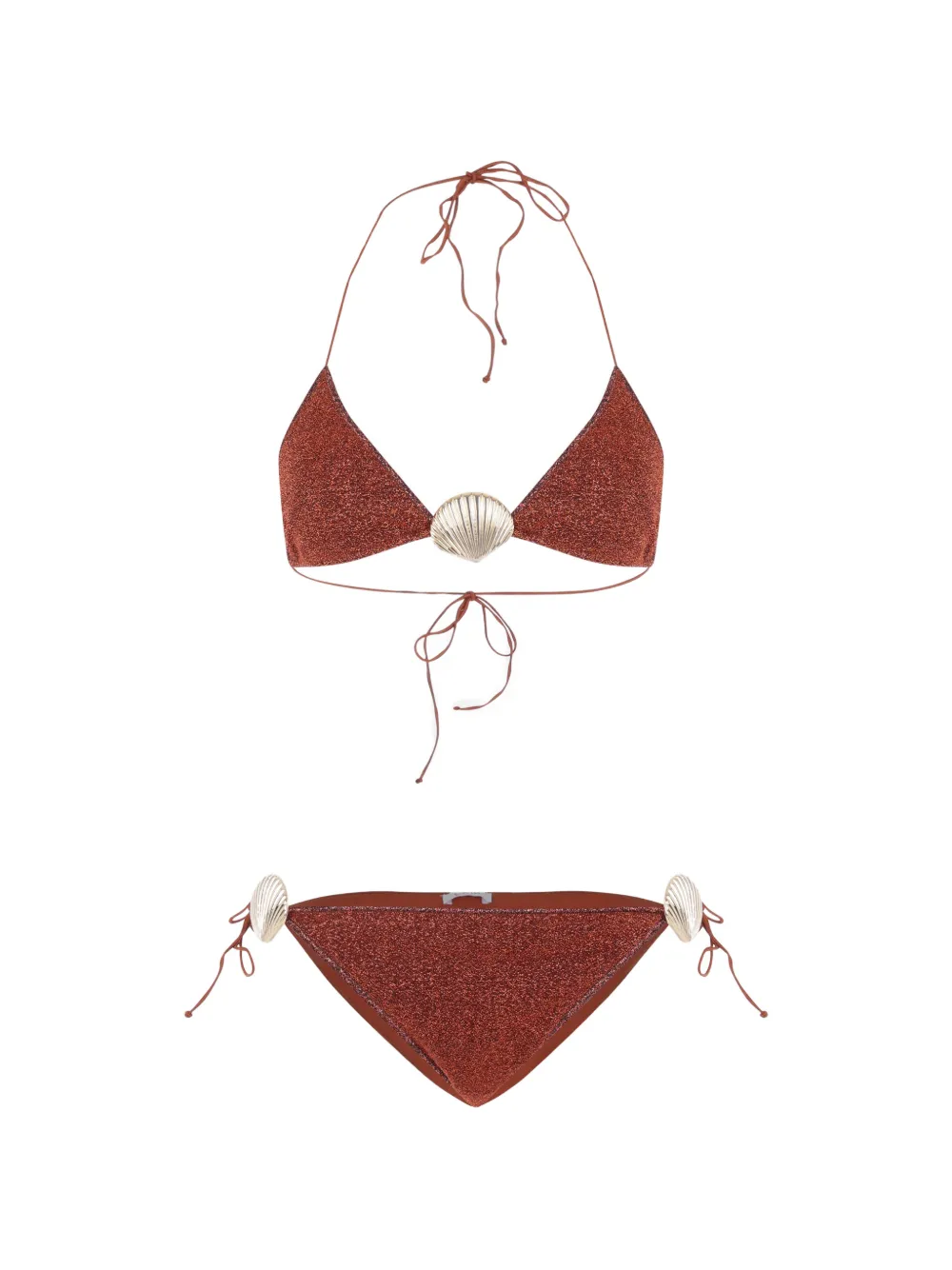 Oséree Lumière Shell bikini - Marrone