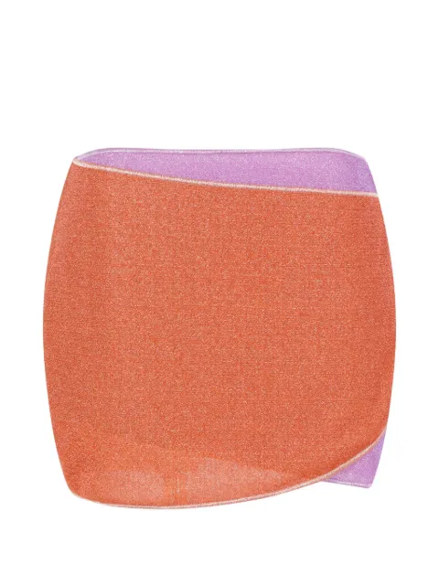 Oséree Lumière Double asymmetrical mini skirt