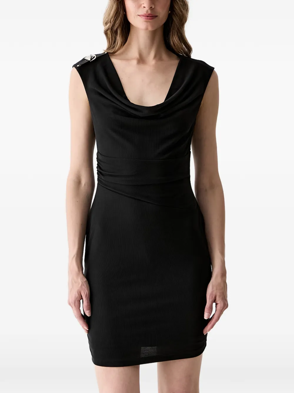 GUESS USA draped mini dress - Schwarz