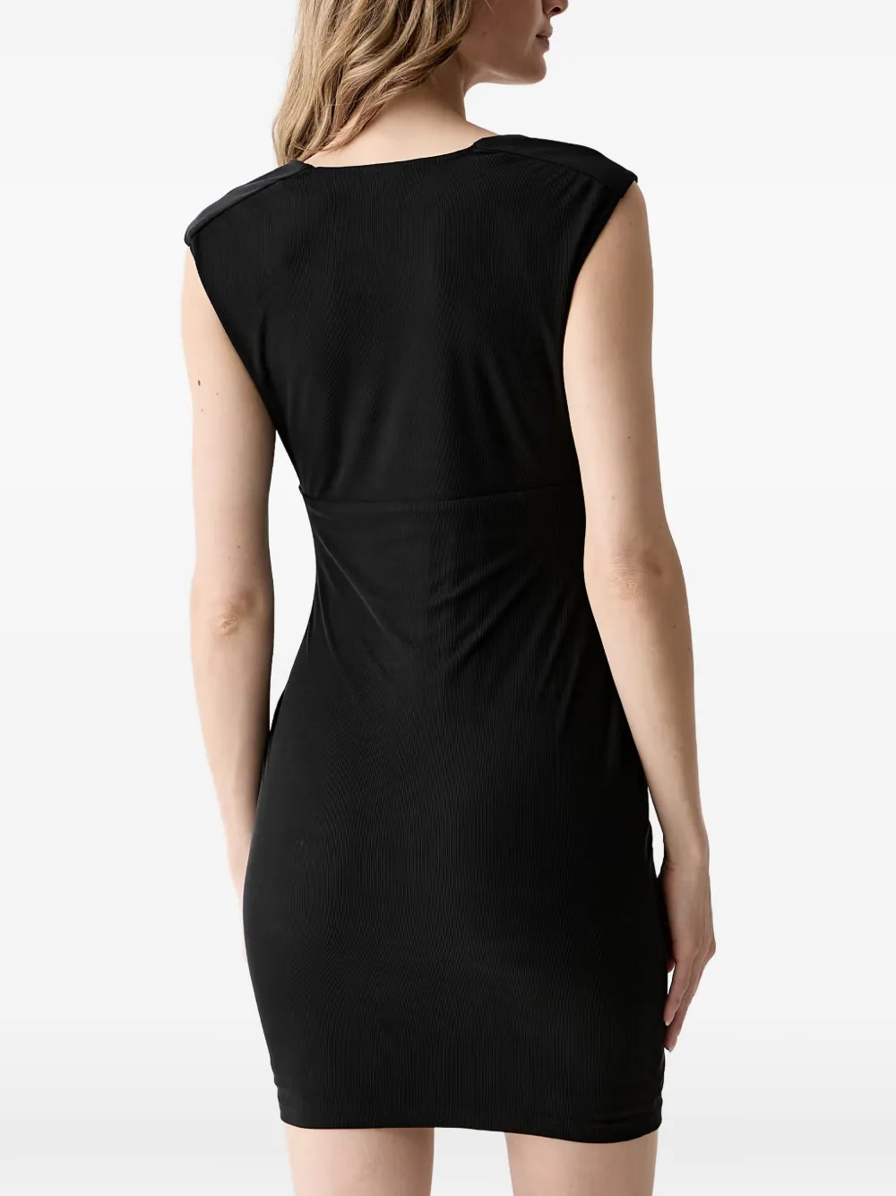 GUESS USA Gedrapeerde mini-jurk Zwart