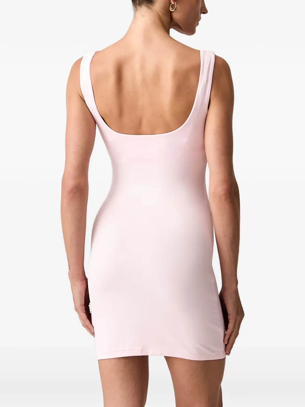 GUESS USA Mini-jurk verfraaid met logo en diepe ronde hals Roze