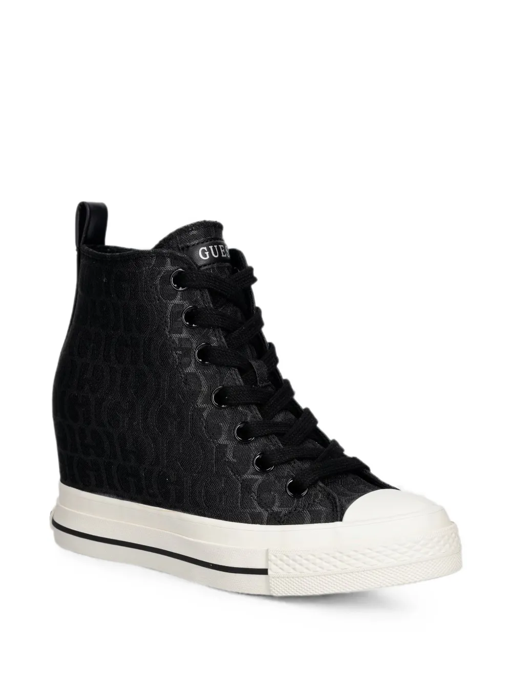 GUESS USA Sundae logo-print sneakers Zwart