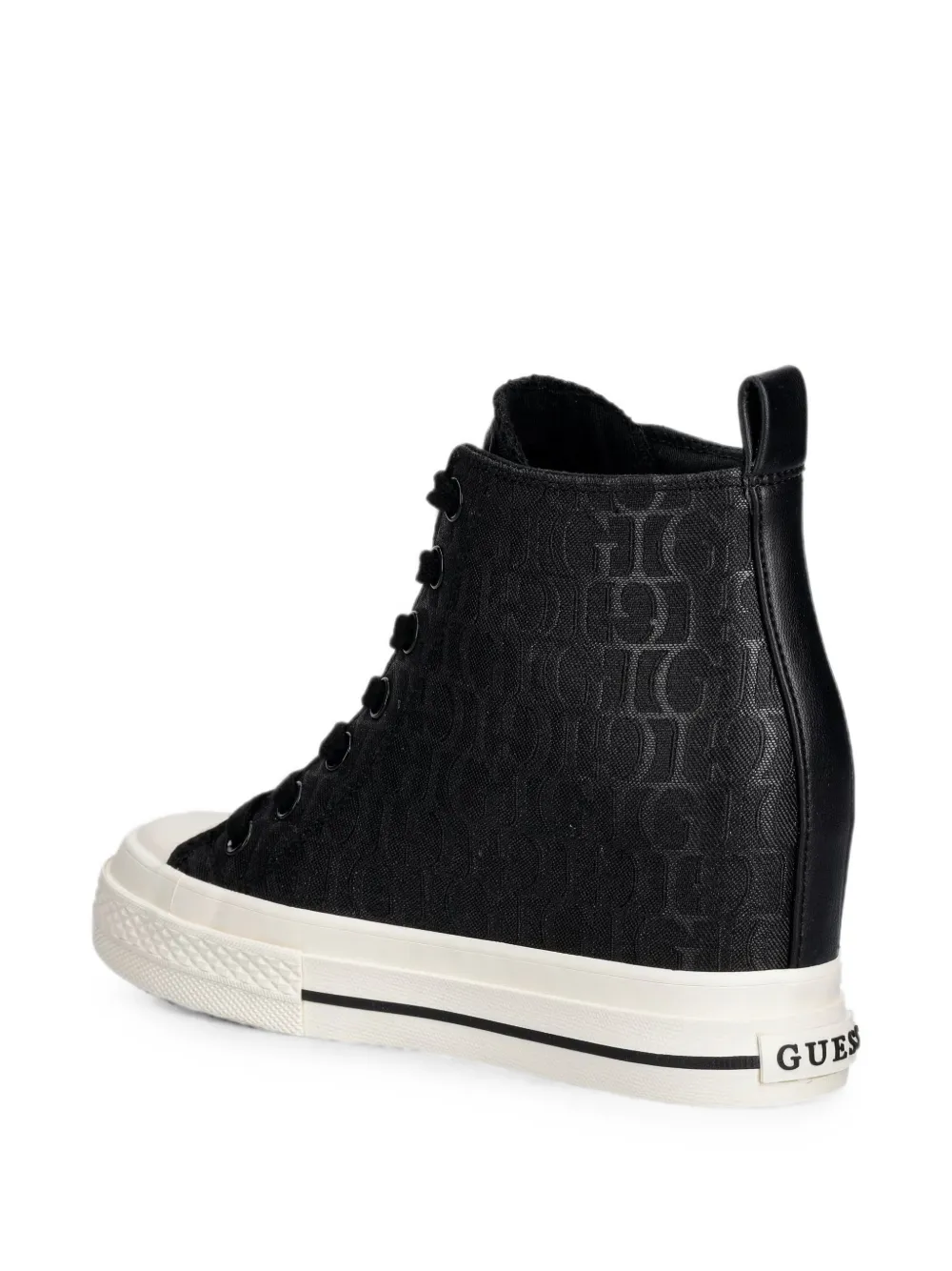 GUESS USA Sundae logo-print sneakers Zwart