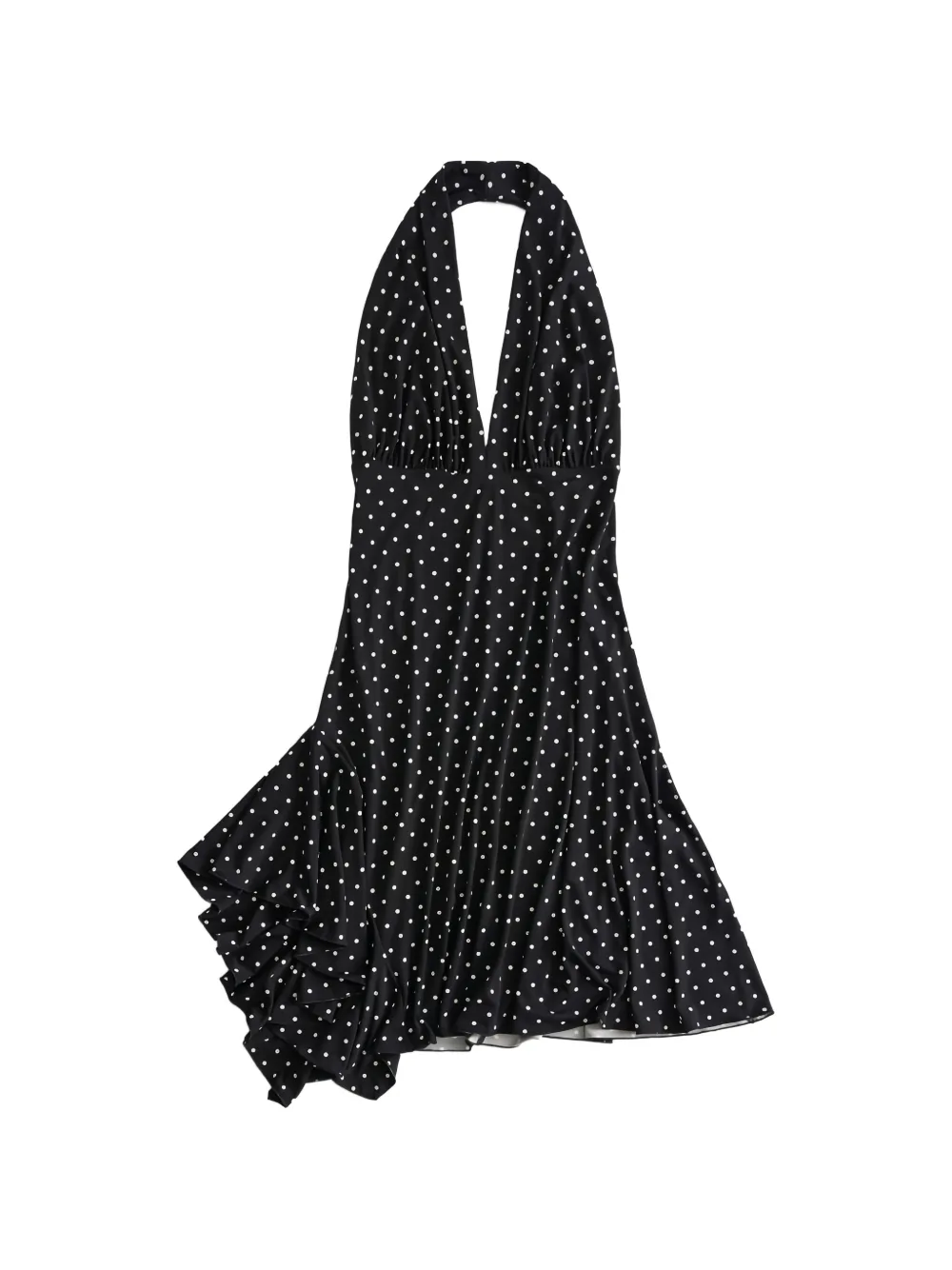 GUESS USA polka-dot ruffled dress - Nero
