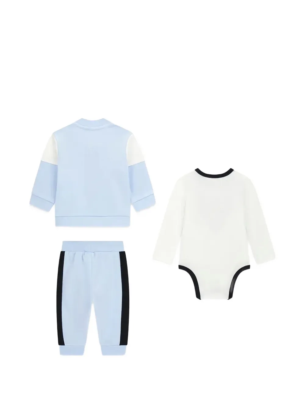 guess kids Trainingspak met logo-print en vlakken Blauw