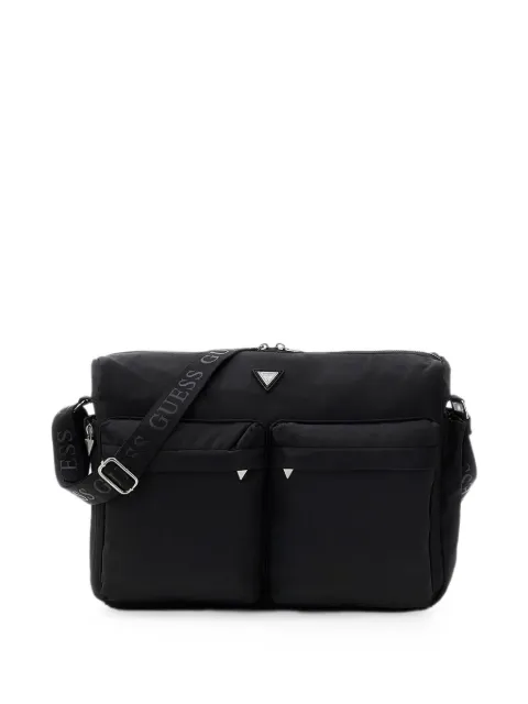 guess kids logo-strap pocket-detail shoulder bag
