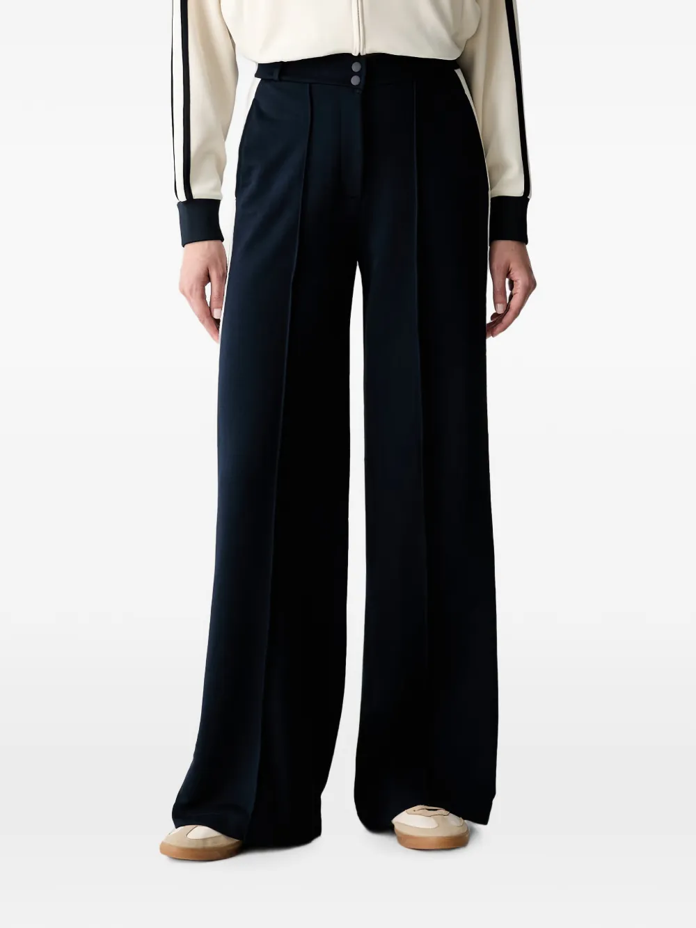 GUESS USA side-stripe wide-leg palazzo pants - Blau