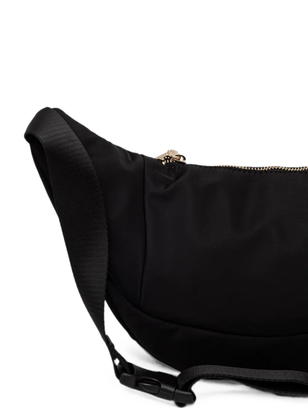 GUESS USA Heuptas met logo-plakkaat en ritssluiting Zwart