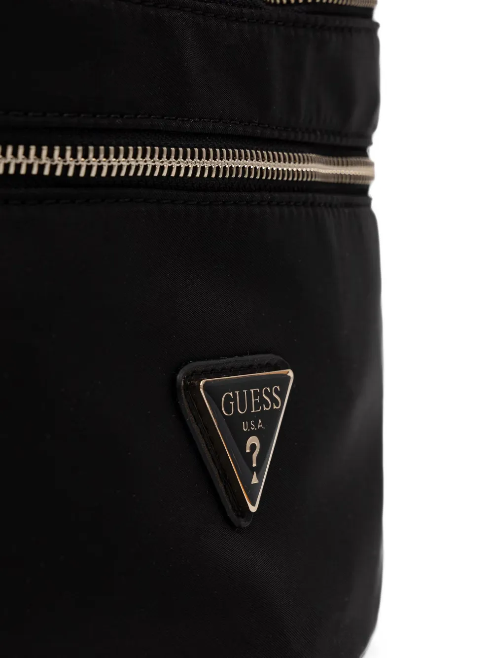 GUESS USA Heuptas met logo-plakkaat en ritssluiting Zwart