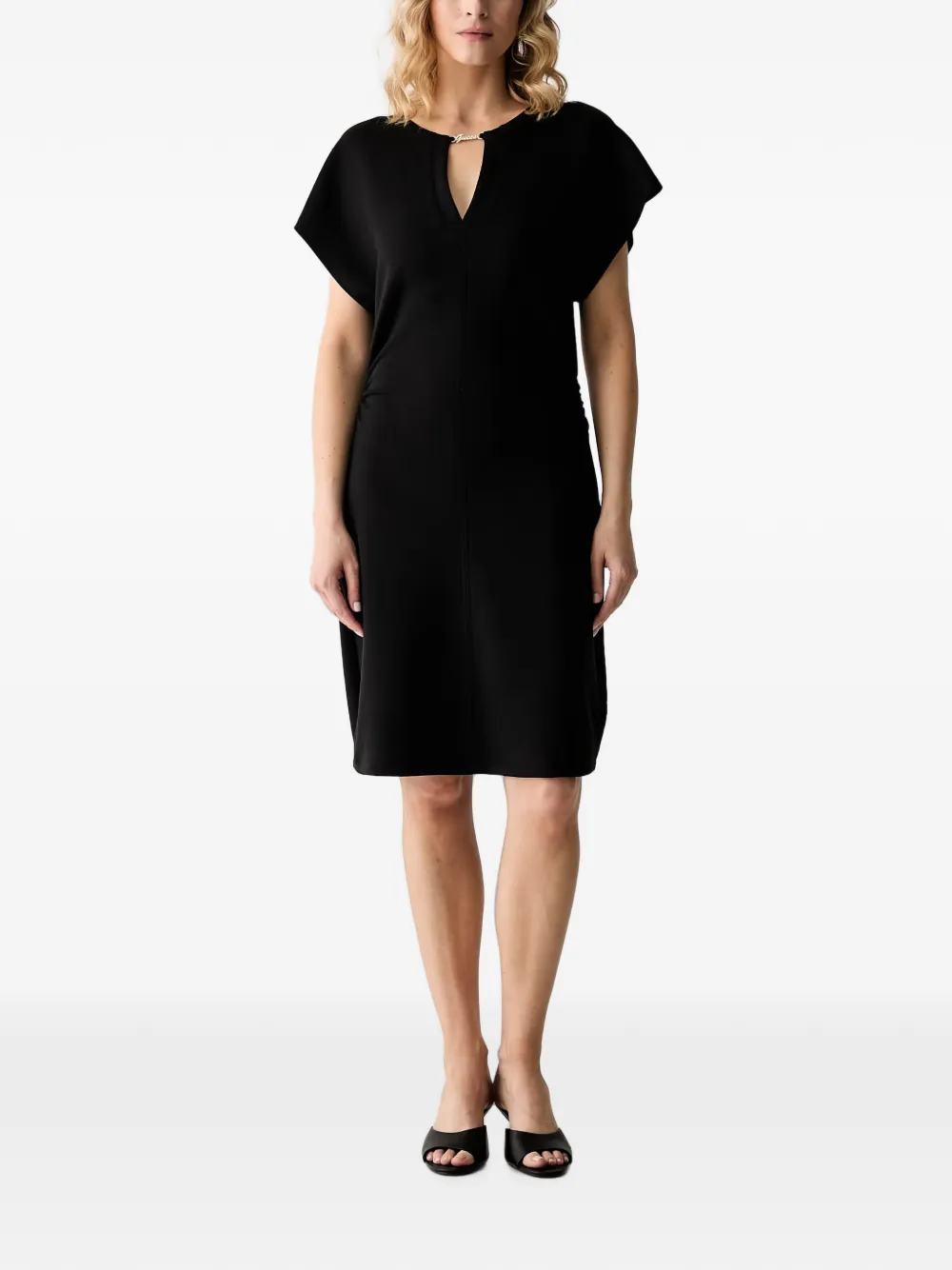 GUESS USA logo-plaque mini dress - Schwarz