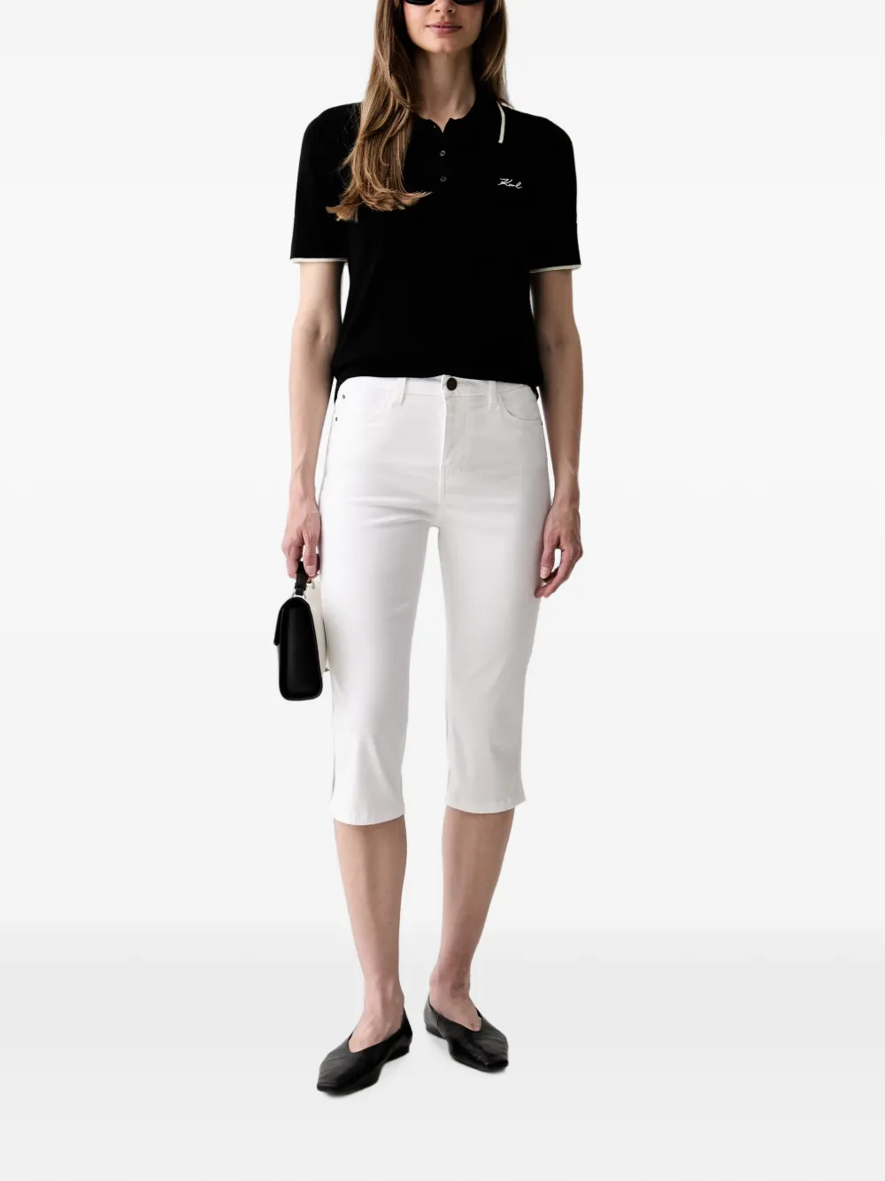 GUESS USA Cropped jeans Wit