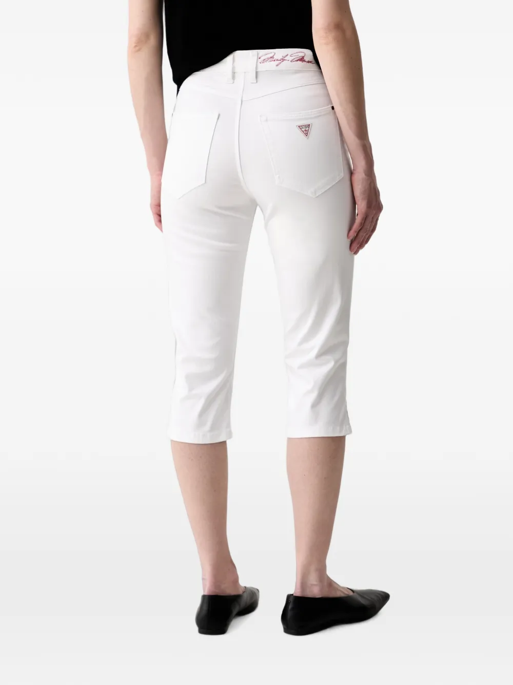 GUESS USA Cropped jeans Wit