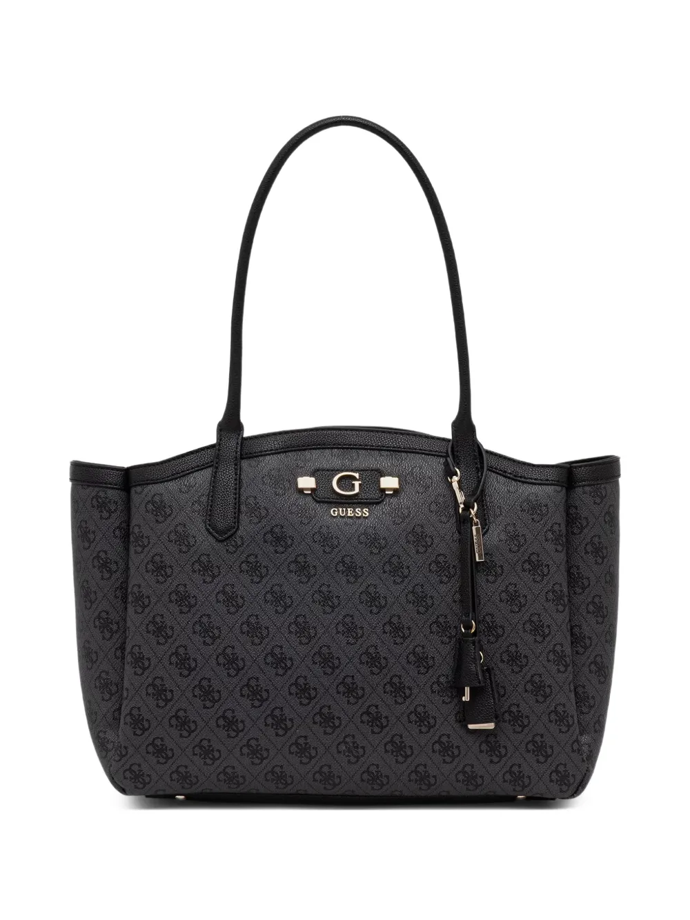 GUESS USA Lindsey logo-plaque tote bag - Grau