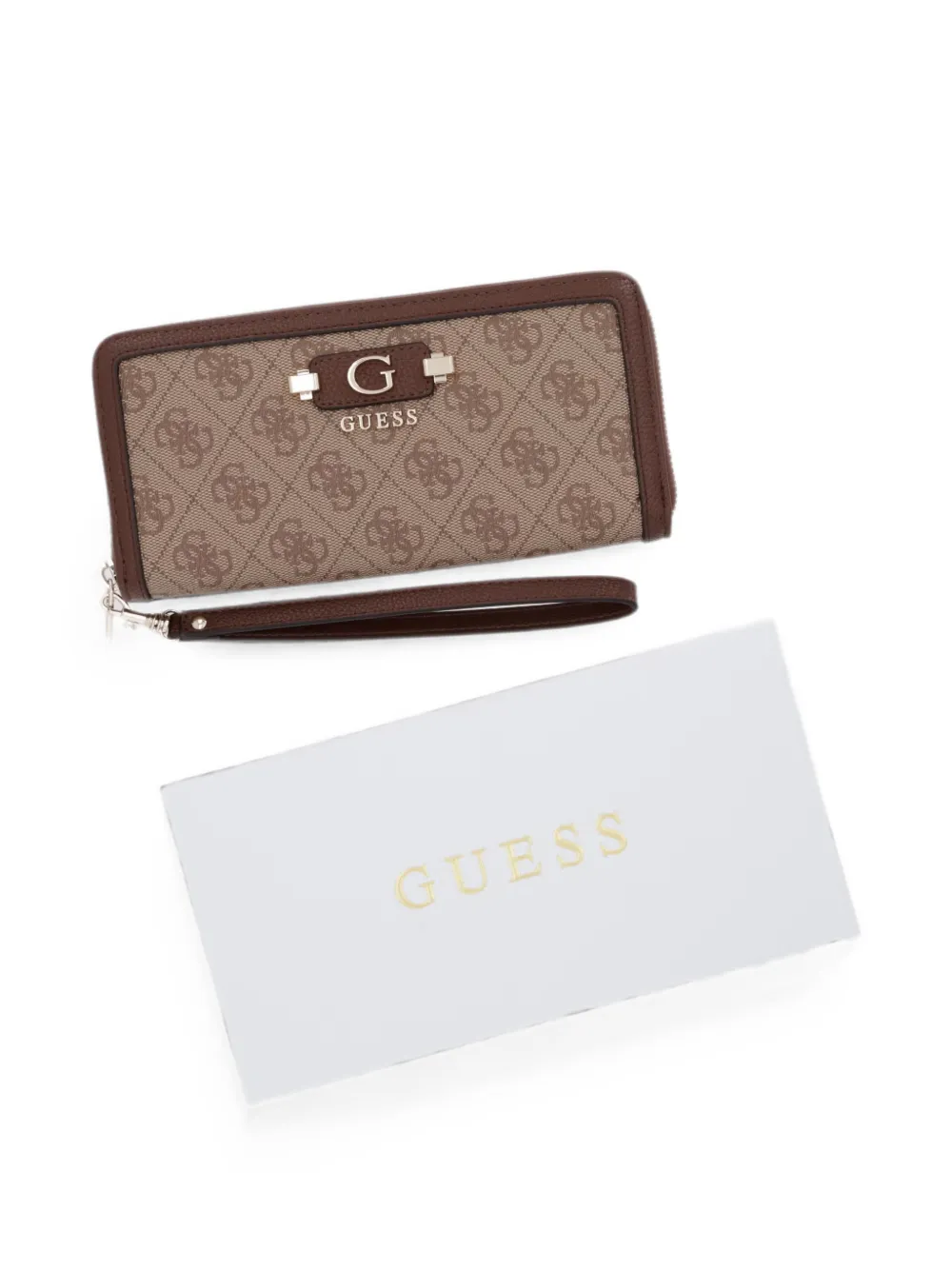 GUESS USA Lindsey portemonnee Bruin