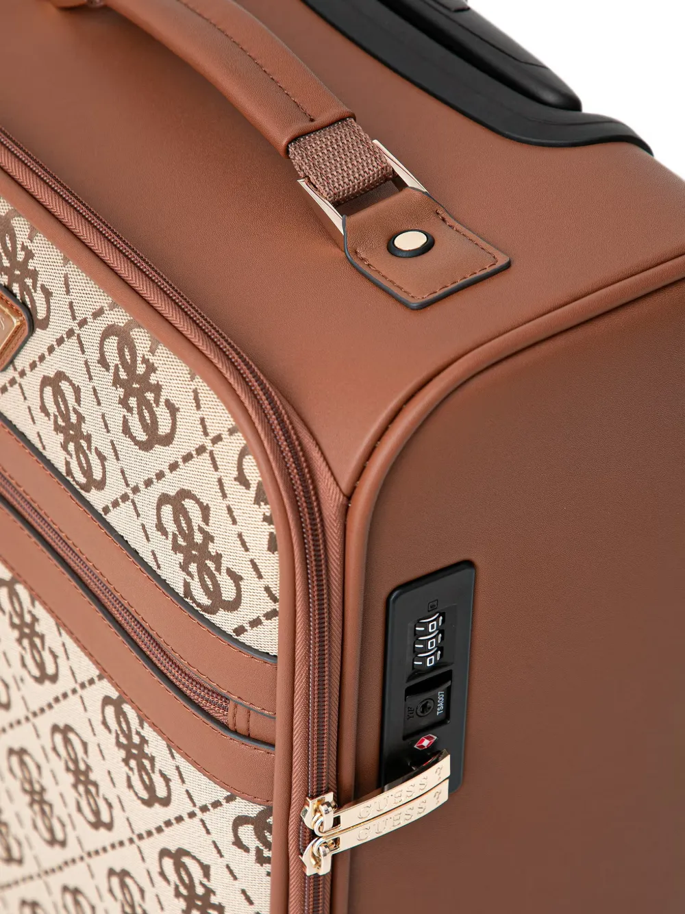 GUESS USA Koffer met logoprint Bruin