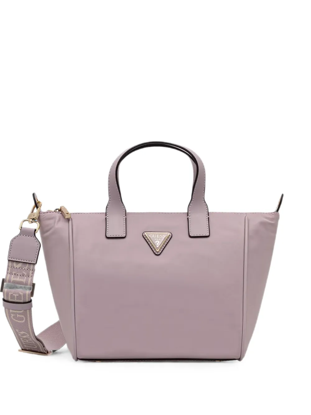 GUESS USA logo-plaque tote bag - Violett