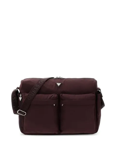 guess kids logo-plaque shoulder bag