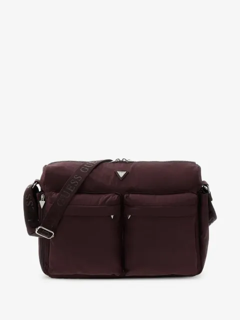 guess kids logo-plaque shoulder bag