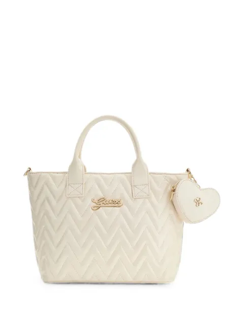 guess kids chevron-quilted tote bag