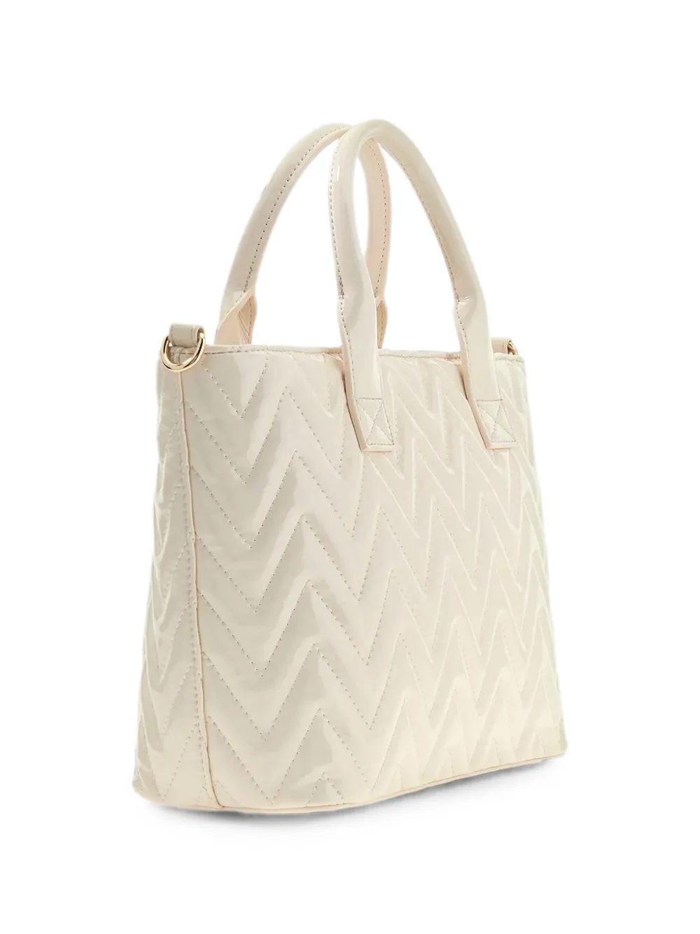 guess kids Gewatteerde shopper met chevron-streep Beige