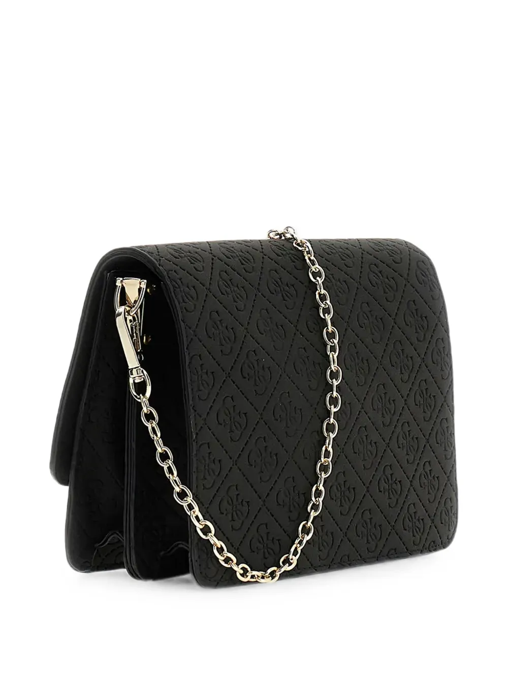 guess kids Gewatteerde crossbodytas met hartpatroon Zwart