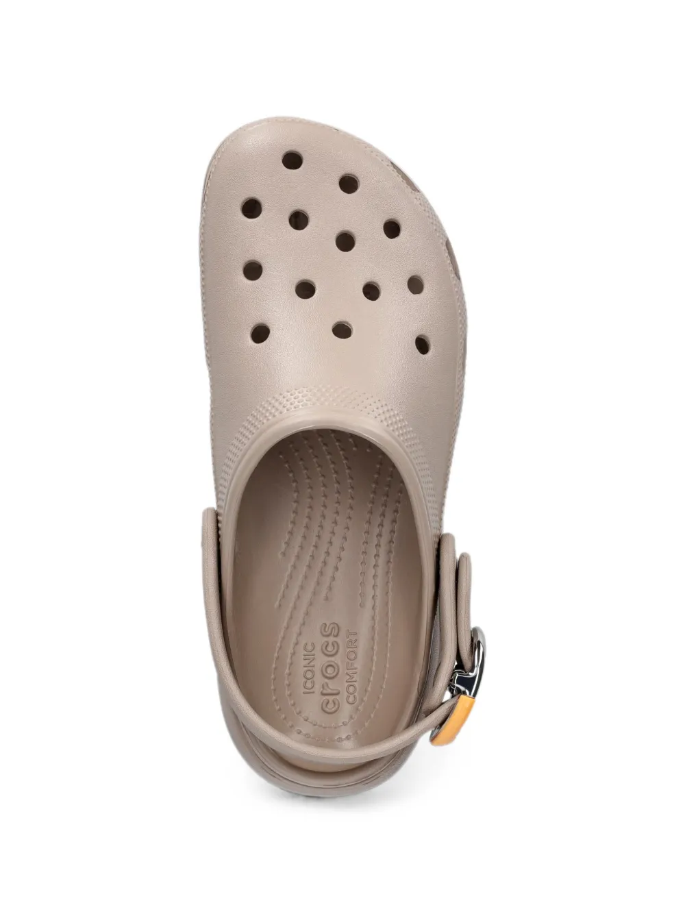 Crocs Platform Dipped Buckle slingback mules Beige