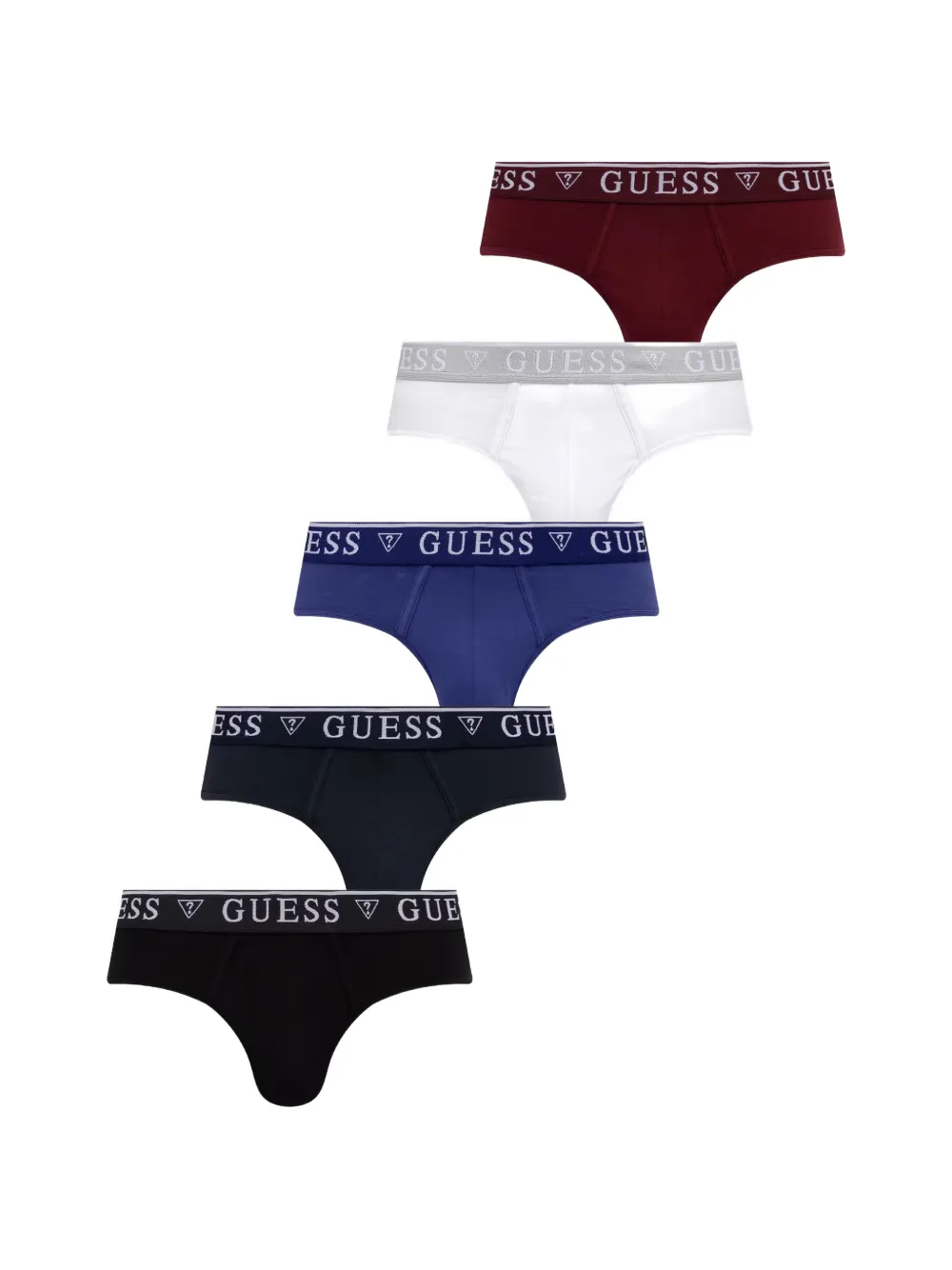 GUESS USA logo-waistband briefs (set of 5) - Multicolore
