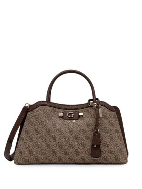 GUESS USA bolsa de hombro Lindsey con monograma estampado