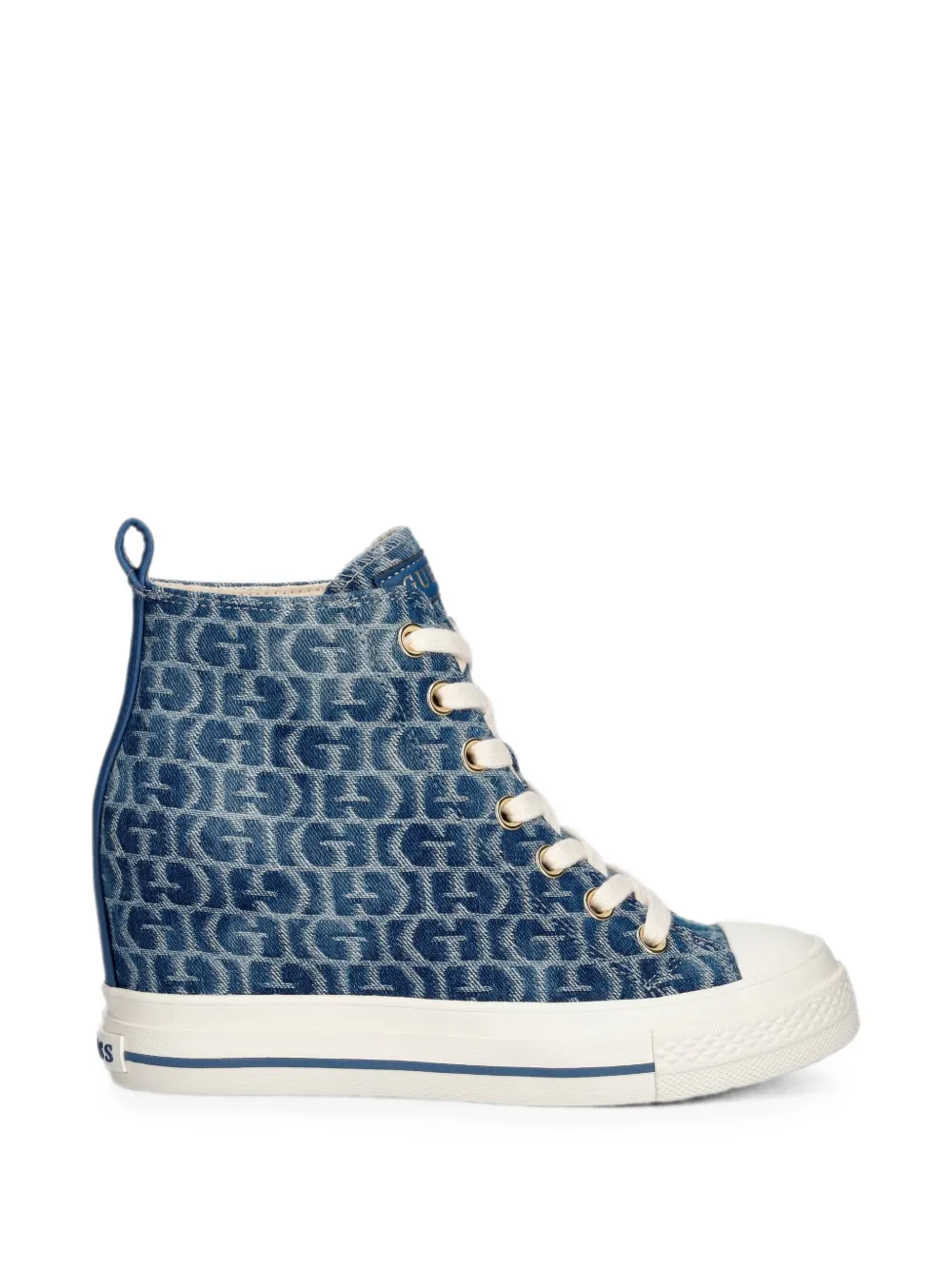 GUESS USA Sundae logo-print sneakers - Blau