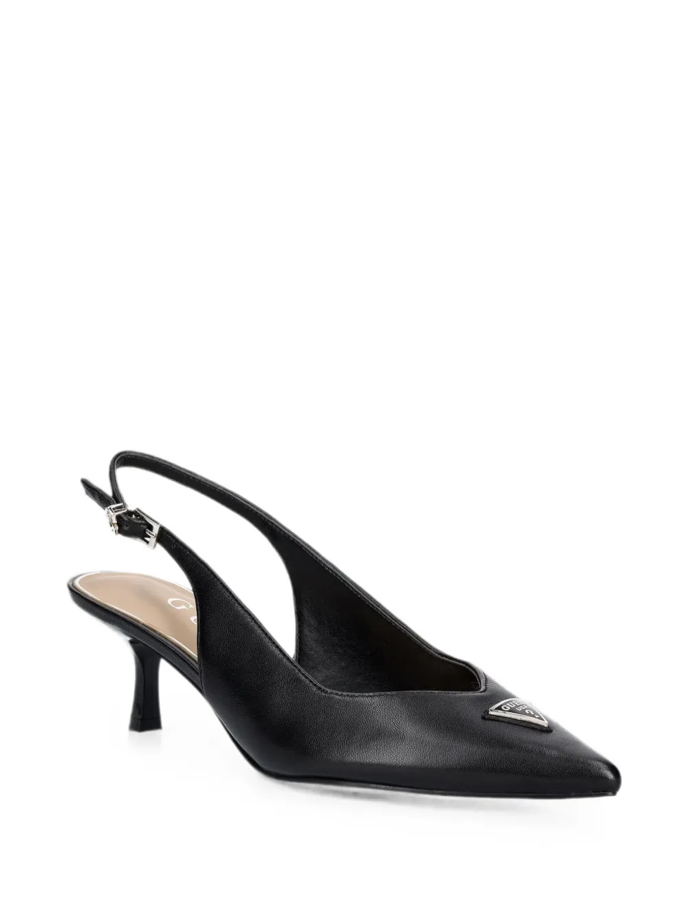 GUESS USA Yannicke2 logo-detail pumps Zwart